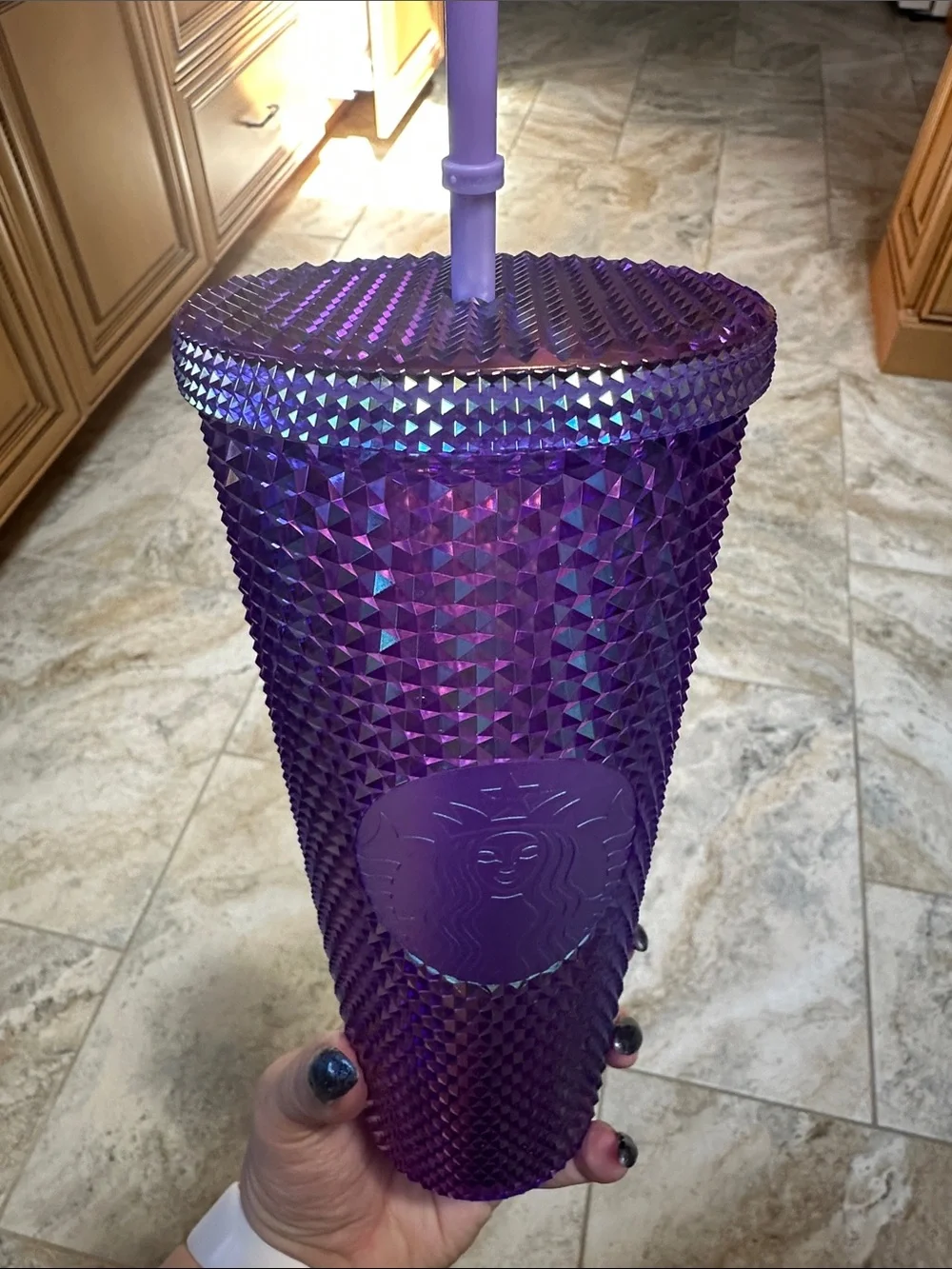 Starbucks Iridescent Purple Studded Tumbler